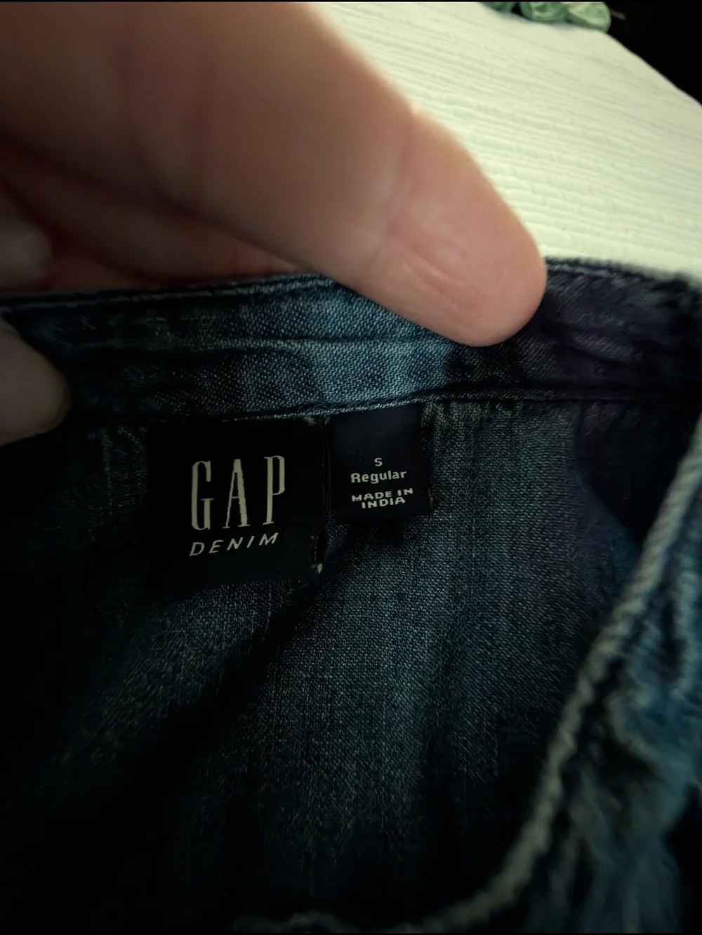 GAP Denim Girls Blue Sleeveless Light Denim Dress